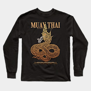 Muay Thai Tattoo The Serpent Long Sleeve T-Shirt